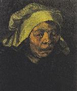 Vincent Van Gogh Head of a Peasant woman with white hood oil painting reproduction
